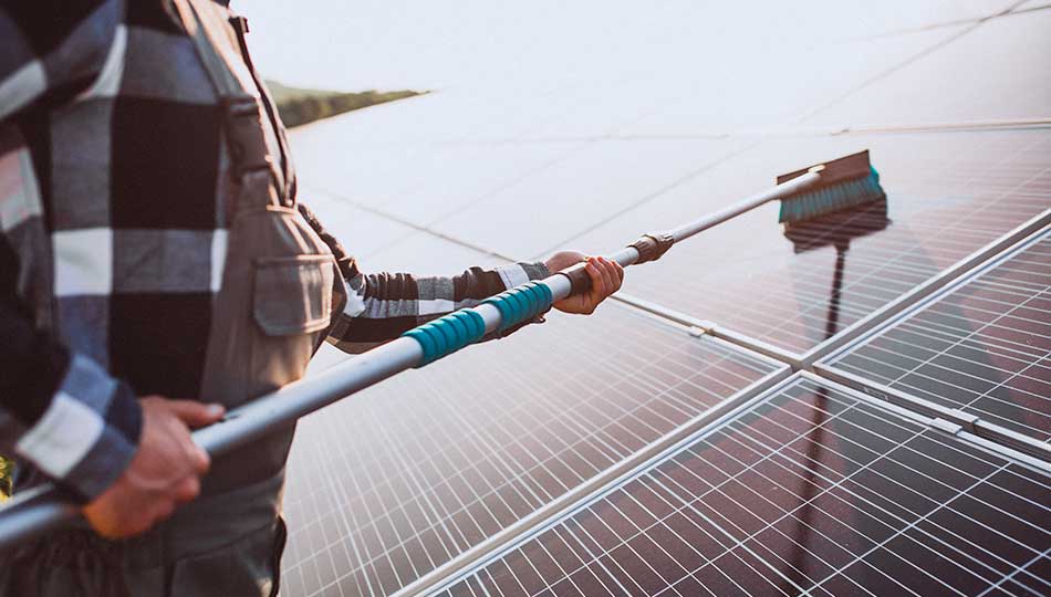 Nettoyage de panneaux solaires